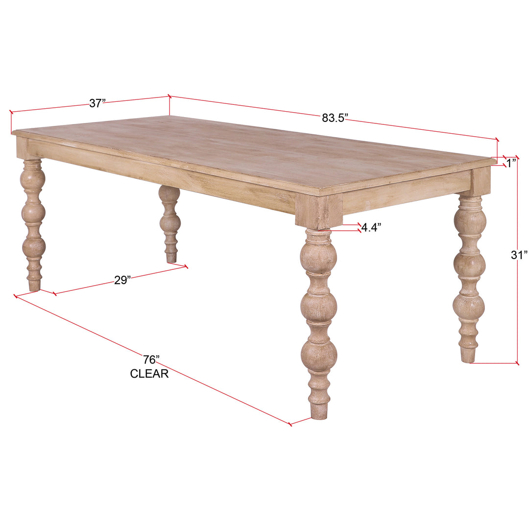 Jason Natural Rectangular Dining Table