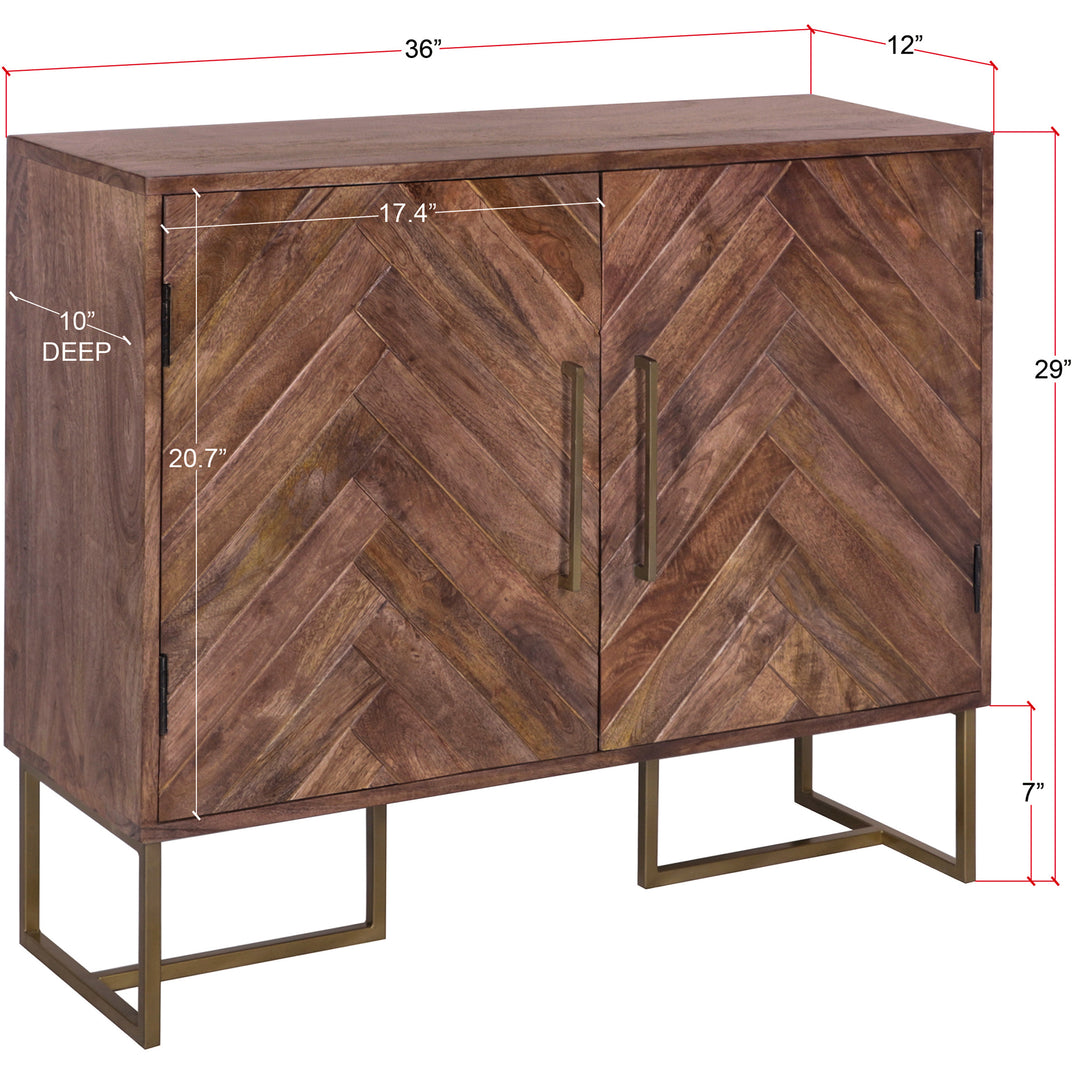 Herringbone 36" Wide Sideboard