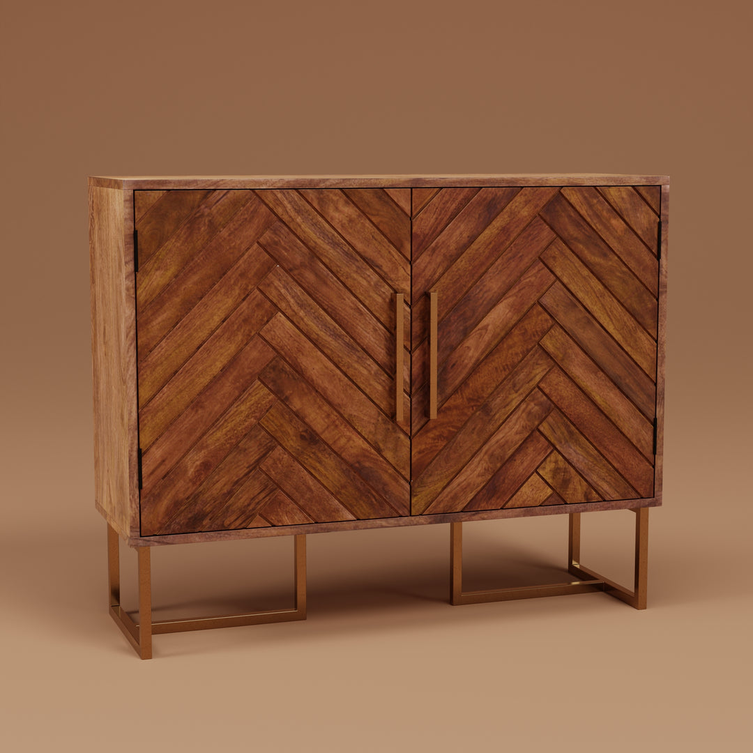 Herringbone 36" Wide Sideboard