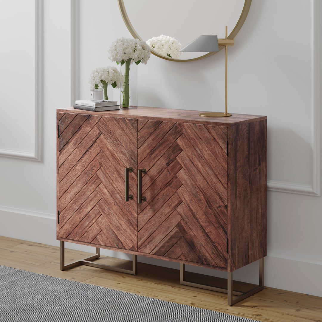 Herringbone 36" Wide Sideboard