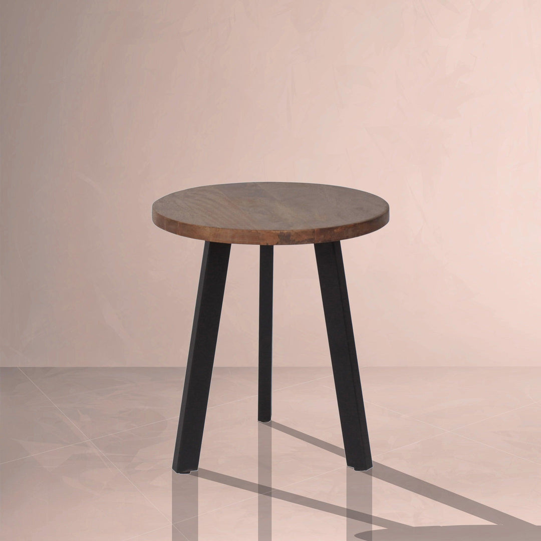 Aurora Round Side Table - Mango and Acacia