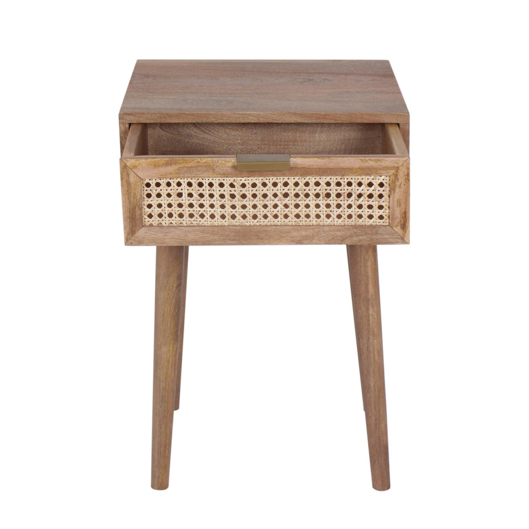 Oslo Cane Side Table - Mango and Acacia