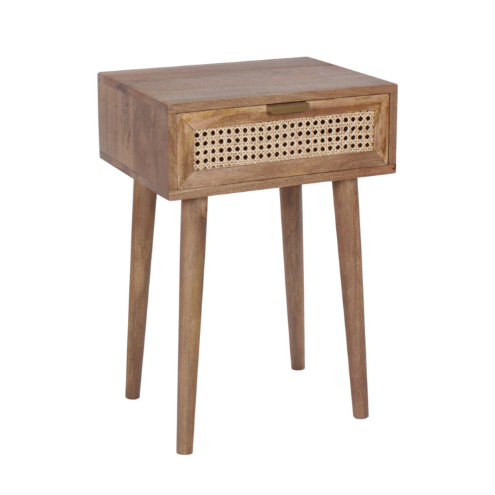 Oslo Cane Side Table - Mango and Acacia