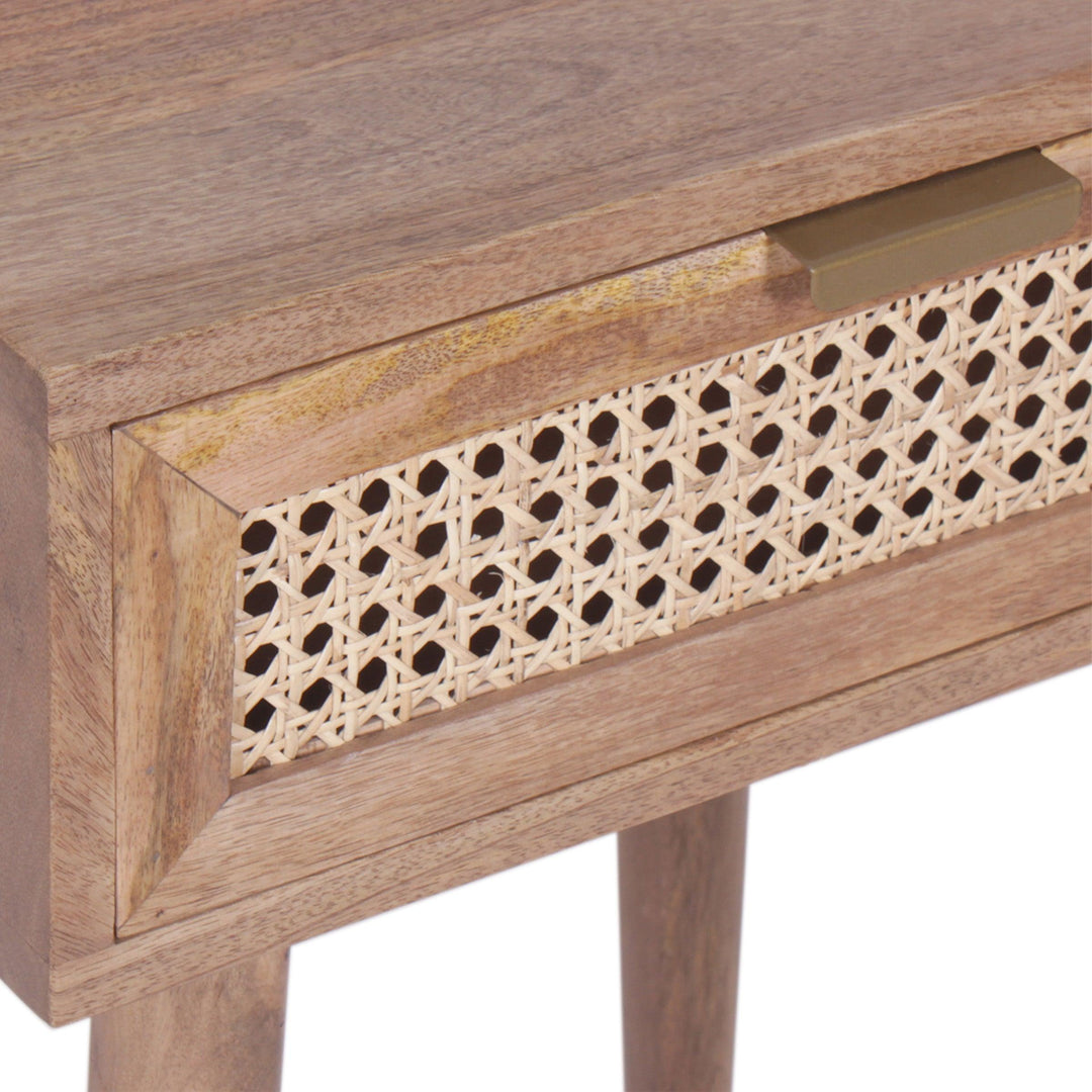 Oslo Cane Side Table - Mango and Acacia