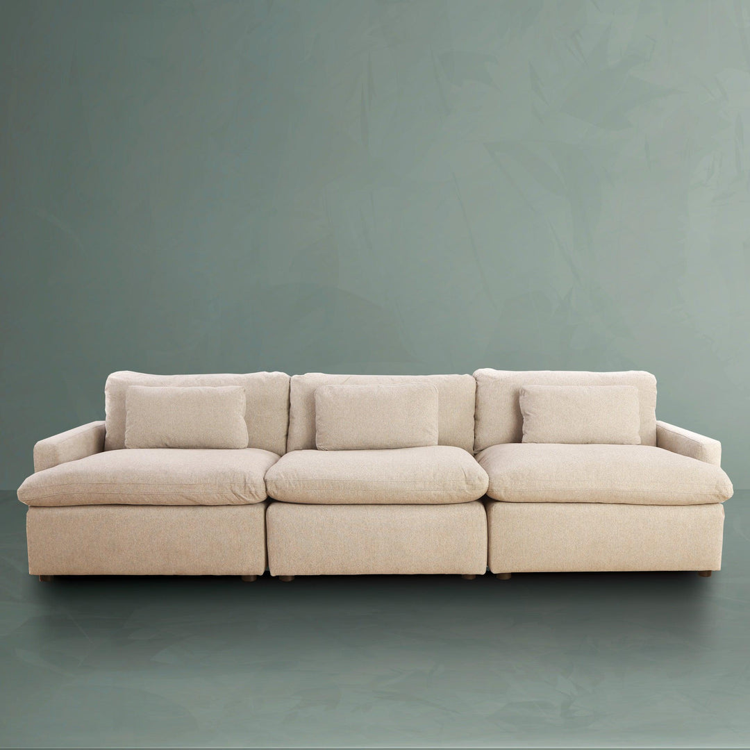 M&A Kloud 3-Piece Sectional Sofa - Mango and Acacia