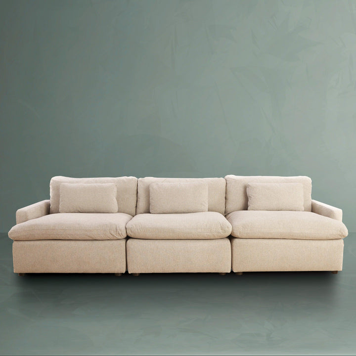 M&A Kloud 3-Piece Sectional Sofa - Mango and Acacia